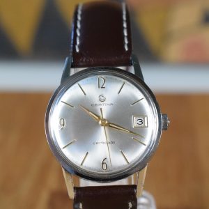Vintage Certina Certidate 1963 Silver dial