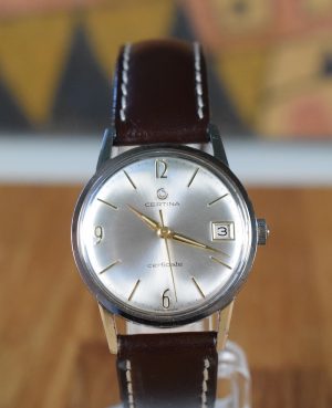 Vintage Certina Certidate 1963 Silver dial